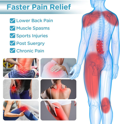 Comfytemp Large Reusable Ice Packs for Injuries - Gel Ice Bag for Back Pain Relief, Cold Pack Wrap for Lower Back,