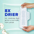 Always Pure Cotton Feminine Pads for Women, FlexFoam Pads with Wings, Size 2, Heavy Absorbency, Unscented, 72 Count