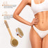 TEMEAYE Dry Brushing Body Brush Set, Wooden Handle with Medium Strength Natural Bristles for Gentle Exfoliation