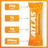 Atlas Protein Bar, 20g Protein, 1g Sugar, Clean Ingredients, Gluten Free (Peanut Butter Chocolate Chip, 12 Count)