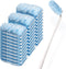 Duster Refills Kit, 30 Count Disposable Microfiber Duster Refills, 360 Heavy Duty Feather Duster with Handle
