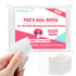 NXJ INFILILA Lint Free Nail Wipes, 600CS Natural Wood Pulp, Acetone Nail Polish Remover Pads for Salon Supplies