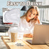 Qinsihwn 20 oz Lids,25 Sets Clear Plastic Cups with Strawless Sip Disposable Iced Coffee Cups with Lids,Disposable