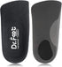 Dr. Foot's 3/4 Length Orthotic Inserts, Self-Adhesive Half Shoe Insoles for Flat Feet, Plantar Fasciitis, Heel Spurs