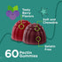 Probiotic Gummies for Kids Plus Prebiotics Fiber - 2 Billion CFUs - Chewable Probiotic Berry Flavored Gummy