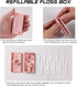 Pink Dental Floss, 2 Pack 10 Count & 50 PCS/Box, Total 70 Picks for Portable Oral Care