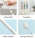 Set 30 Bottle Cleaning with Long Handle Brush and Dissolving Tablets, for Thermos, Coffee Pot, Glass, Tumbler