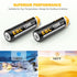 EBL 1.2V AA Rechargeable Batteries for Solar Lights, Pre-Charged 1300mAh, Pack of 12