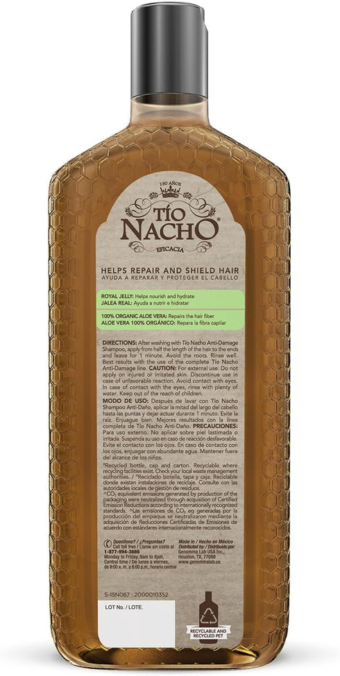 Tio Nacho Aloe Vera Deep Repair Conditioner, 100% Organic Aloe Vera and Royal Jelly for Hair, 14 Oz