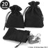 Burlap Drawstring Bags Set - 20 Sacks for Small Favor, Gift, Treat, Goodie, Jewelry, Mini Decor, Craft, Candy, Tea