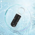 Bling Pill Case, Portable Waterproof Rhinestone Pill Box with Keychain for Travel, Outdoor, Camping, Black Pill Holder