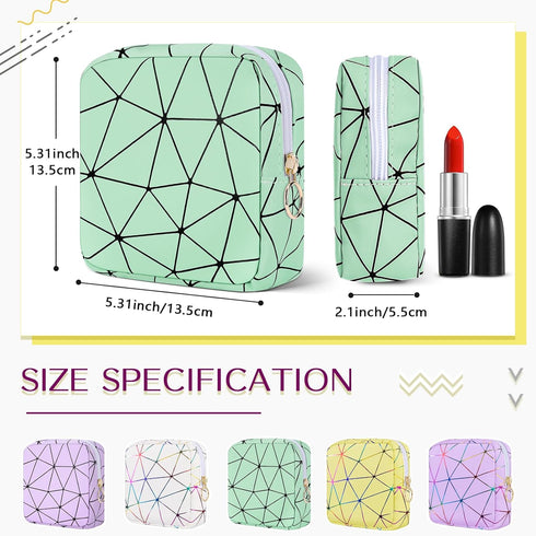 Likesing Period Bag for Tampon, Leather Sanitary Napkin Storage Bag for Girls Womens, Portable Sanitary Napkin Period