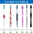 Linkidea 3PCS Travel Toothbrush Head Covers with Suction Cup Portable Wall Mount Holder, Convenient Toothbrush Cap