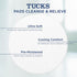TUCKS Medicated Cooling Pads, 200 Count Witch Hazel Pads for Sensitive Areas, Cleanse and Protect from Irritation