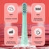 Replacement Toothbrush Heads, Green 6 Pack Compatible with Colgate Hum Connected Smart Battery Toothbrush