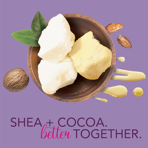 Jergens Shea + Cocoa Butter Body Lotion for Dry Skin, Deep Conditioning Moisturizer with Vitamins E & B3