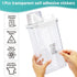 Laundry Detergent Dispenser - 1 Pack, 78 oz, BPA Free, Clear, with 4 Removable Labels