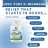 UTI Slip D-Mannose Non-GMO Organic Source Veggie Capsules, 90 Count (500 Mg)