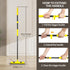 Rubber Broom with Squeegee, 52.8 inches Long Handle, Pet Hair Removal Tool, Portable Lint Brush for Carpet, Tile,