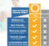 WHAMZ33 W 20 Pcs Ostomy Barrier Strips for Leak Protection Hydrocolloid Sealing Strips to Reinforce Ostomy Barriers