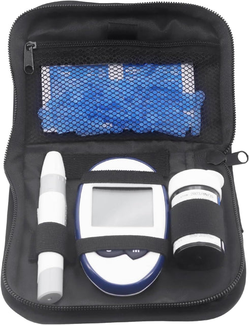 Diabetic Supplies Travel Case, Organizer Carrying Kit for Diabetes Testing, Blood Glucose Meter Storage Bag