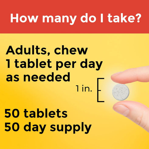 Nature Made Chewable L-Theanine 200mg - 50 Chewable Tablets for Stress Relief, 50 Day Supply
