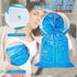 16 Pack Disposable Blue Emesis Bags for Kids, 1000 ml Portable Nausea Bags for Pregnant Women, Leak Resistant Design