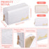 Hillban 6 Pcs Bride and Bridesmaid Cosmetic Bag, Waterproof Makeup Pouch for Bridal Shower, Wedding (White, Ivory White)