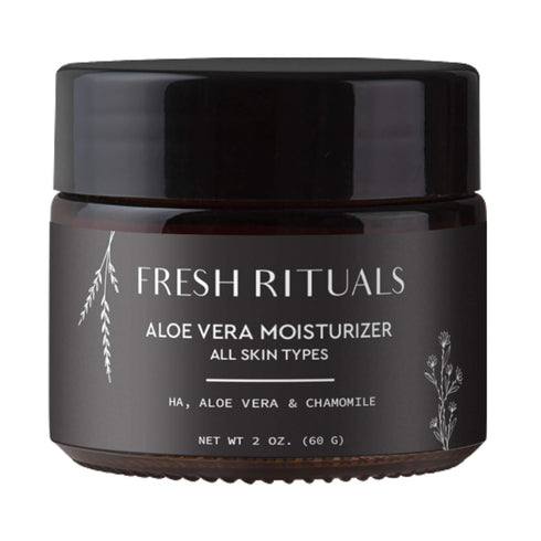 Vegan Face Moisturizer with Hyaluronic Acid, Aloe Vera, Niacinamide | 2 Ounce, Cruelty Free, Natural