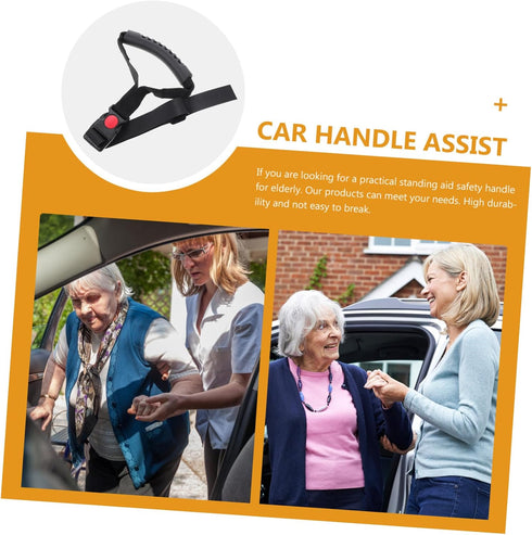 OUNONA Car Assist Handle for Elderly Multi Purpose Standing Aid Safety Grips for Non Slip Design for Bed and Vehicle