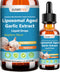 JUIWEFKK Aged Garlic Extract Liquid Drop 500mg, 15:1 Extract Odorless Organic Garlic Supplement