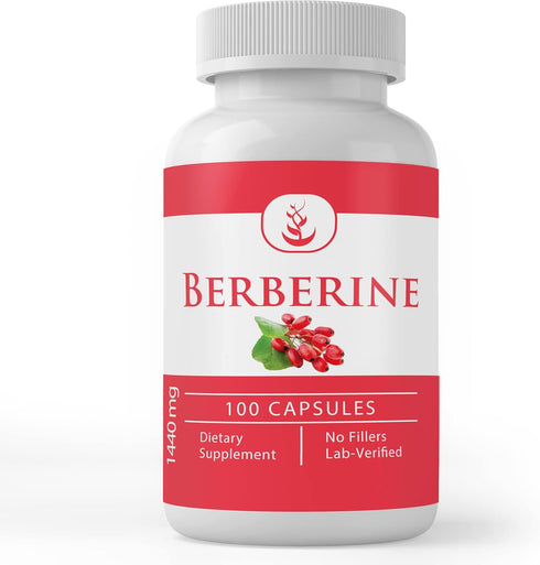 Pure Original Ingredients Berberine (100 Capsules) - Always Pure, Lab Verified, No Additives or Fillers
