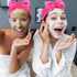 WHAVEL 9 Pack Hot Pink Spa Headband - Soft Fluffy Headband for Washing Face and Makeup