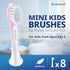 Kids mini toothbrush heads compatible with Philips Sonicare Kids toothbrush heads - replacement heads mini sensitive - brush heads mini from ages 3 to 6 - pink - HX6038-8 Pack