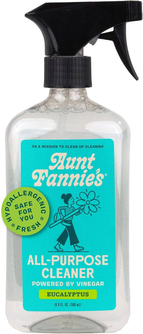 Aunt Fannie's All Purpose Household Cleaner, Multi-surface Spray Powered by Vinegar, Eucalyptus Scent (Pack of 1)