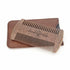Sandalwood Beard Comb with Case, Men's Wooden Pocket Comb for Beards, Mustaches, and Hair, Brown Skull Design
