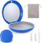 Premium Retainer Case Kit with Mirror, Clear Braces Dental Storage Case, 2 Pcs Chewies, Aligner Removal Tool, Portable