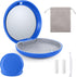 Premium Retainer Case Kit with Mirror, Clear Braces Dental Storage Case, 2 Pcs Chewies, Aligner Removal Tool, Portable