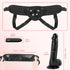 Strap-on Realistic Vibrating Dildo Wearable Harness with Bullet Vibrator, Detachable Silicone G Spot Stimulator, Vagina