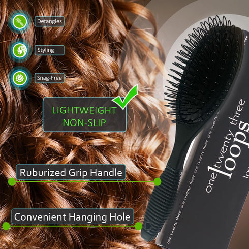 One Twenty Three Loops - RemySoft Professional Grade Loop Brush for Hair Extensions & Wigs