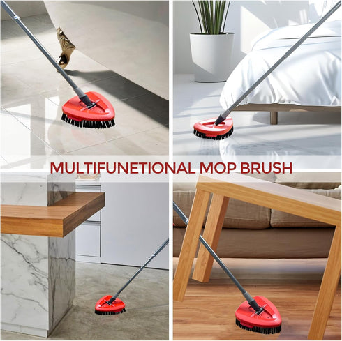 Scrub Brush - 2 Pack Spin Mop Scrub Brush Head Compatible for Easywring 1 Tank System, Stiff Bristle Cleaning Brush