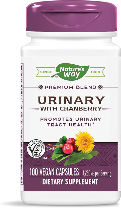 Nature's Way Premium Blend Urinary with Cranberry, 100 Caps, 1,260 mg per serving