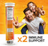 AlpenWell Vitamin C - 1000mg + Zinc - Immune Support Effervescent Vitamin Drink Tablet, Orange Flavor