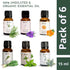 Natural Blend Essential Oil - 6 pcs for Diffusers, Aromatherapy, Candle, Humidif Fragrance, Scents, Gifts | Bath | Skin & Hair - Home, Office, Car