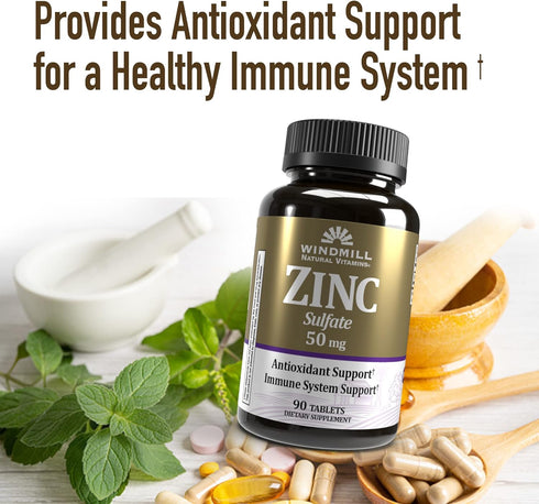 Windmill Zinc Sulfate Tablets | 90 Count