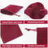 G2PLUS 20PCS Red Velvet Jewelry Pouches, Small Gift Bags with Drawstring, Wine Red for Wedding Favors