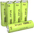 Kruta Ni-MH AA Rechargeable Batteries 1600mAh 1.2V for Garden Landscaping, Outdoor Solar Lights (8 Pack)