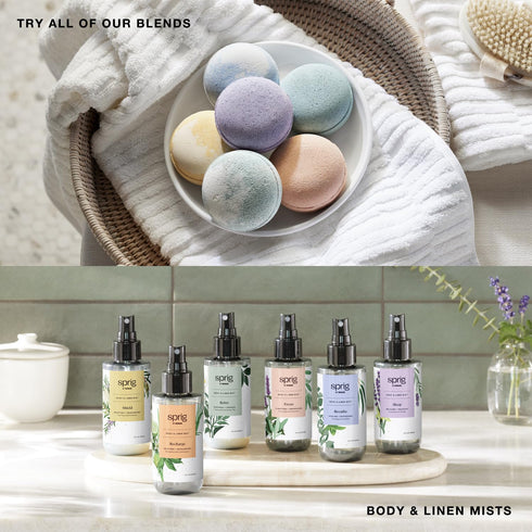 Tea Tree + Rosemary Bath Bomb | Hypoallergenic with Natural Botanicals & Premium Skincare Ingredients to Purify and