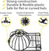 Hat Washer for Washing Machine, Baseball Cap Cleaner, Black, 1-Pack