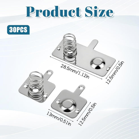 Qulkws 10 Pairs Battery Springs AA Battery Contacts Batterys Spring Contact Plate Replacement Plate Negative